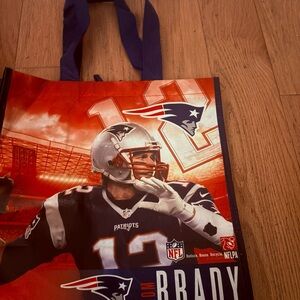 NFL New England Patriots  - Tom Brady Themed Tote Bag - Blue and Red